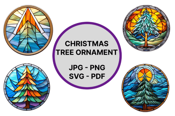 Christmas Tree Ornament Graphics Freebies