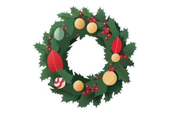 Christmas Wreath SVG Digital File – A Festive Freebie for Creative Sellers