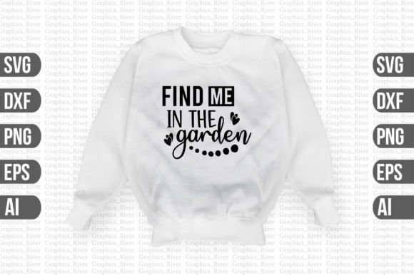 Find Me in the Garden: A Versatile Graphic Design Asset for Bloggers and Crafters
