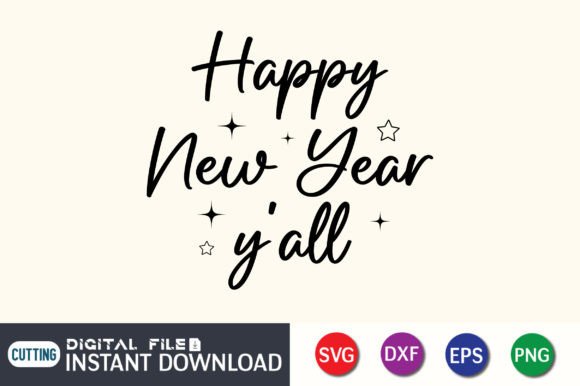 Funny Happy New Year SVG: A Lively Embroidery Design for Seasonal Projects
