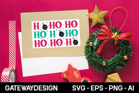 Ho Ho Ho Sticker Design: Graphics and Crafts