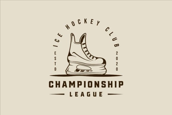 Ice Hockey Shoes Logo Line Art Vector: A Vintage-Inspired Embroidery Design Review