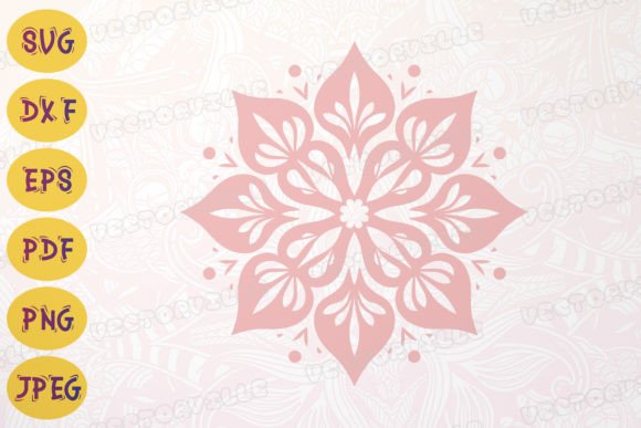 Pink Snowflake SVG: Graphics for Creative Projects
