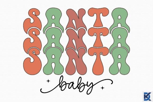Retro Santa Baby SVG: Graphics and Crafts Magic